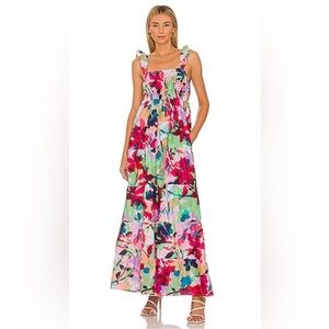 BB Dakota Colorful Floral sleeveless Maxi Dress